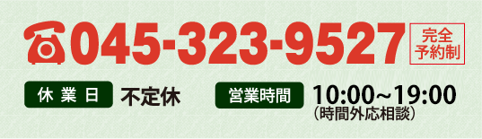 045-323-9527(完全予約制)
